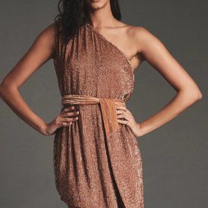 Retrofete Ella Dress- Bronze- Size Small